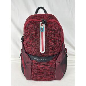 Piquadro Coleos Technical Knit Laptop Backpack - Red/Black IP2284 VGUC